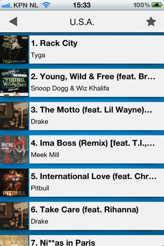 Hip Hop & Rap top 100 screenshot 2