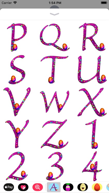 Egg Alphabet Sticker Pack