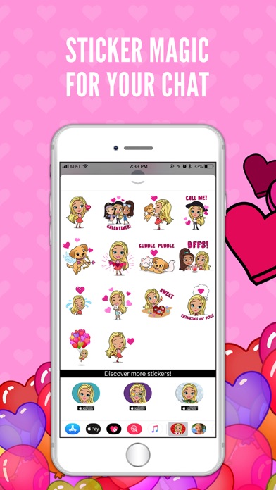 Barbie Valentine Stickers screenshot 2