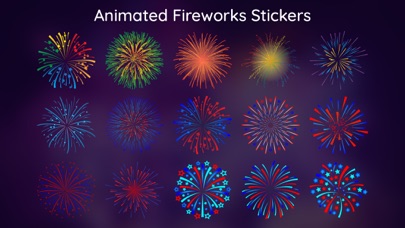Animated Fireworks Stickers IM screenshot 2
