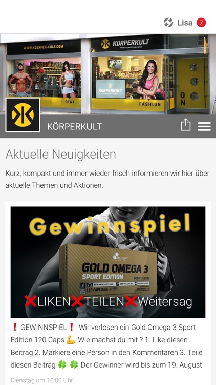 KÖRPERKULT APP