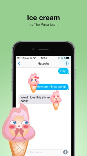 Ice cream - Cute stickers