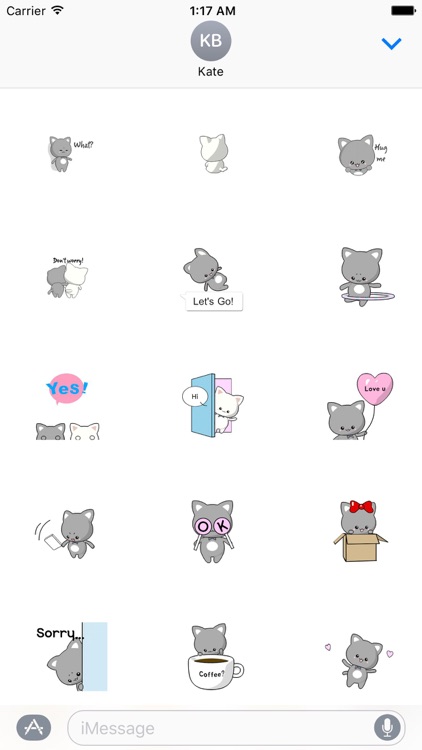 Animated Cat Stickers