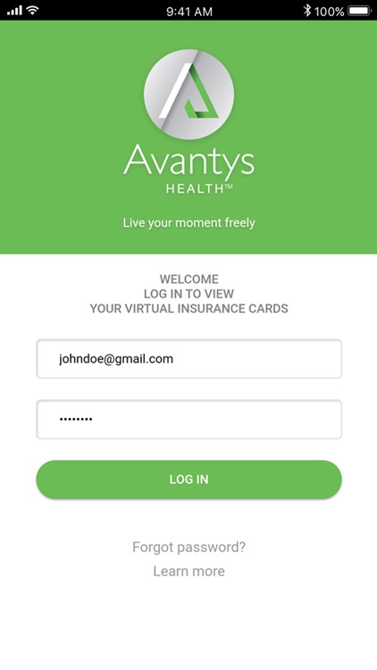 My Avantys Health E-card