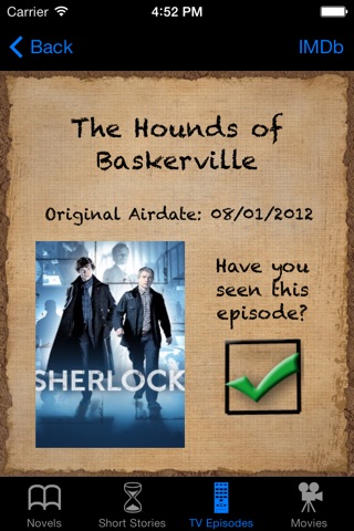 Sherlock Holmes Tracker screenshot 4