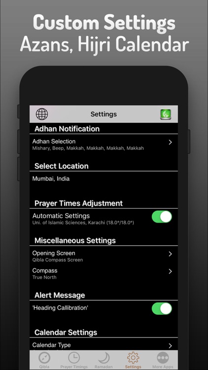 Islamic Qibla - Prayer Times screenshot-4