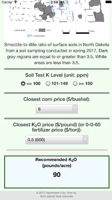 Corn K Calculator screenshot 2