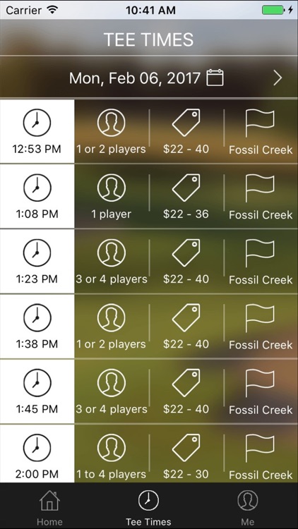 Fossil Creek Golf Tee Times