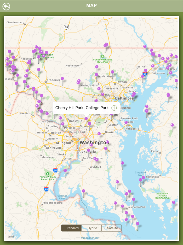 Maryland Campgrounds Offline