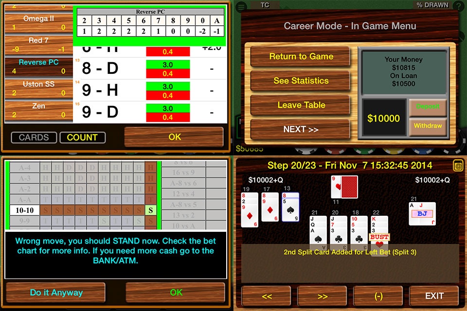 Blackjack 21 Pro Multi-Hand screenshot 4