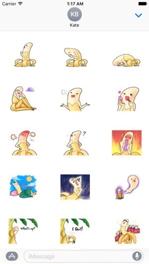 Beautiful Banana Model Sticker(圖2)-速報App