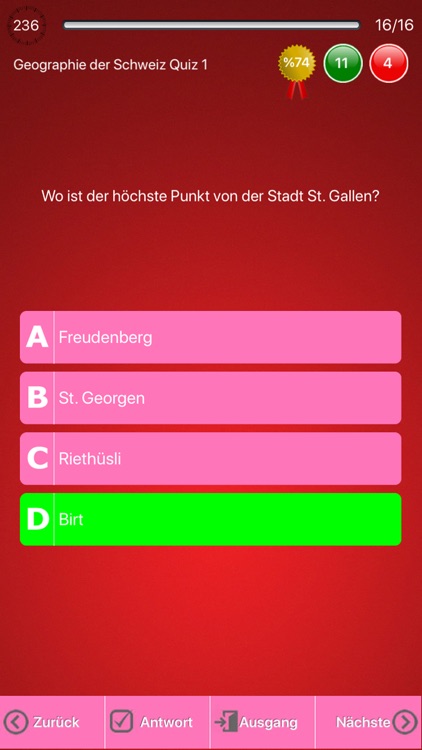 Schweizer Geographie Quiz screenshot-4