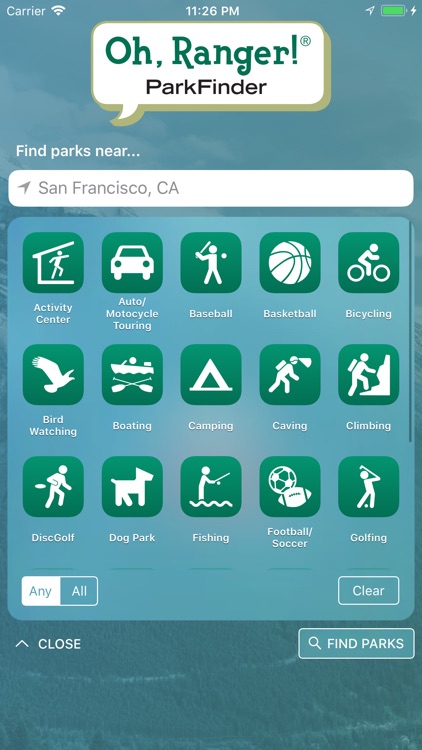 Oh, Ranger! ParkFinder™
