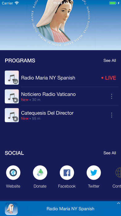 Radio Maria Spanish screenshot 3