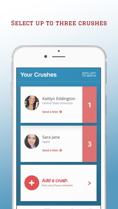 Hooked: The college crush app screenshot 2