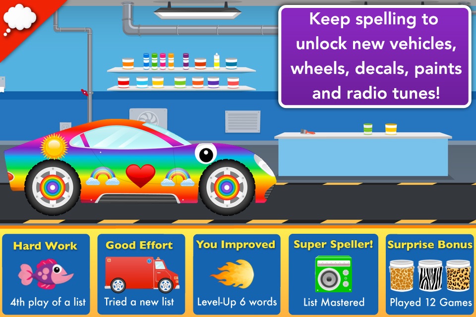 Car Factory: Spelling Game screenshot 4