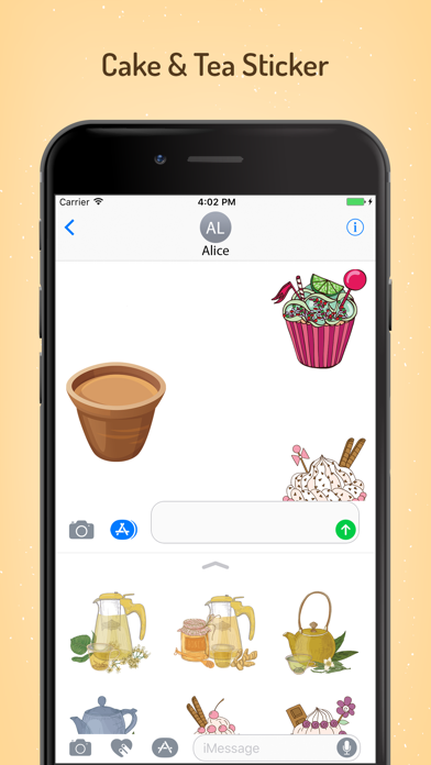 How to cancel & delete Appetizing Cake & Tea Stickers from iphone & ipad 3