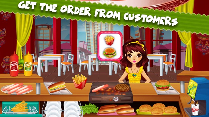 烹调餐馆热的食物