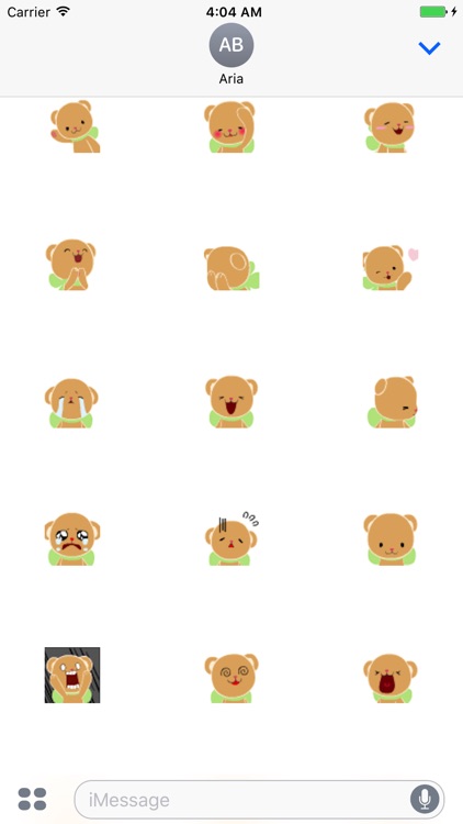 Animated Cute Bear - Stick Man - Tree Sticker