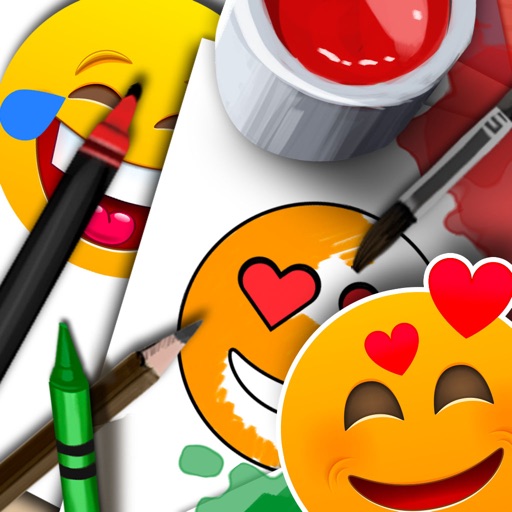 Emoji Coloring Book Icon