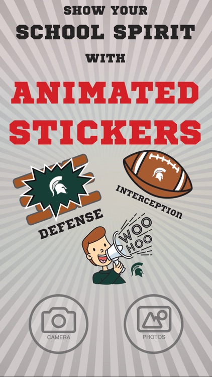 Michigan St. Spartans Animated Selfie Stickers