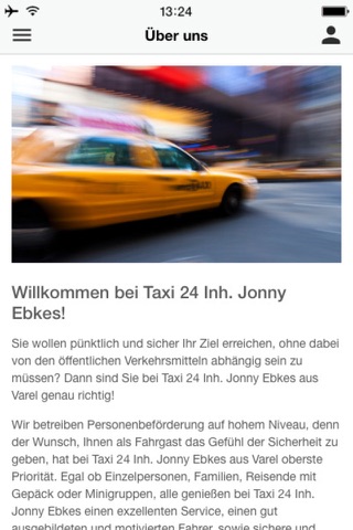 Taxi 24 Inh. Jonny Ebkes screenshot 2