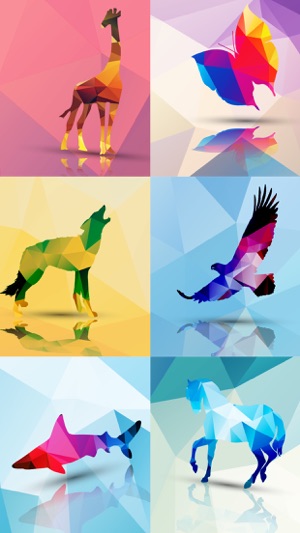 Wildlife Geometric Sticker App(圖3)-速報App