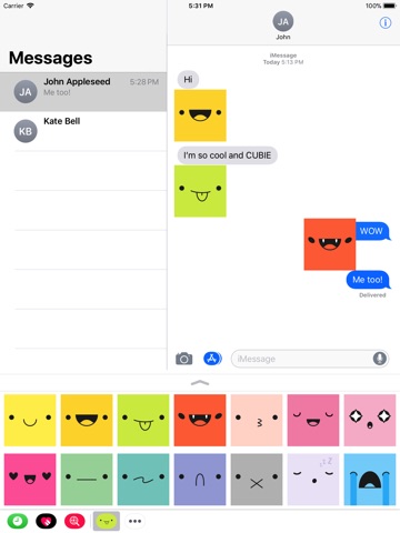 Cubies Animated Stickers screenshot 2