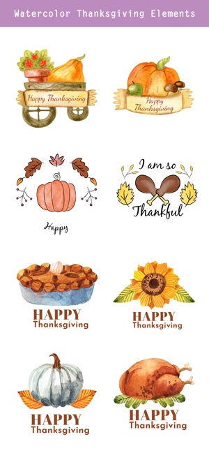 Thanksgiving Watercolor Pack(圖4)-速報App