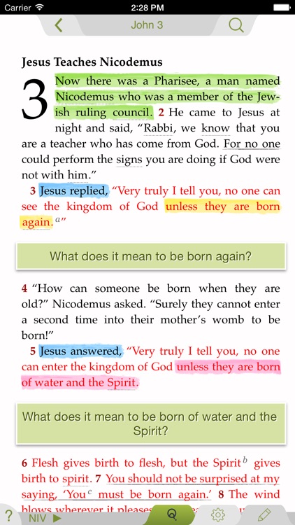 NIV Quest Study Bible from Zondervan