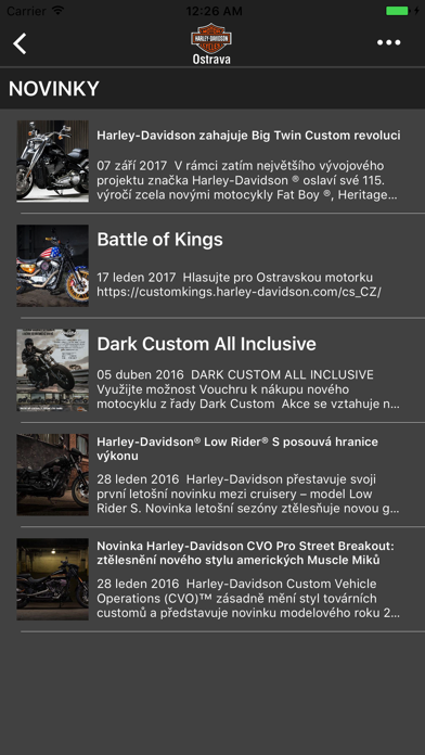 Harley-Davidson Ostrava screenshot 2
