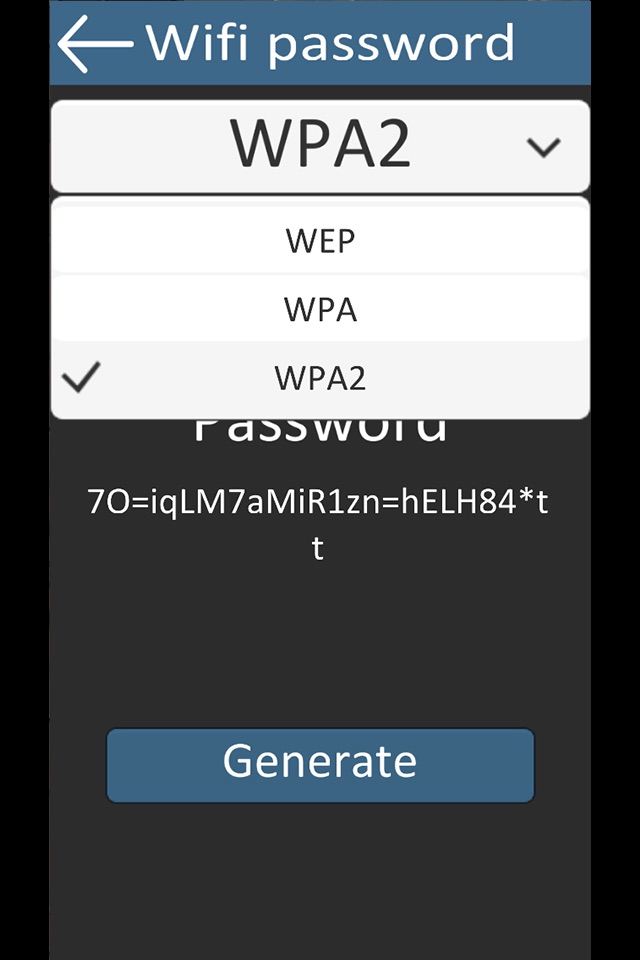 Wifi password Generator 1 screenshot 4