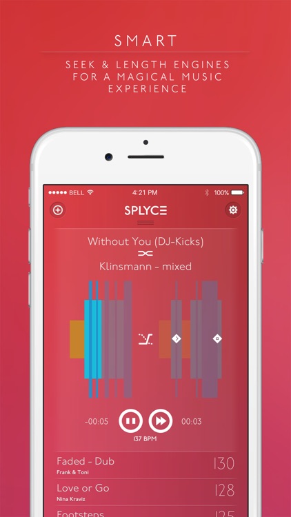 Splyce - fancy music player with automix. Pulselocker Edition!