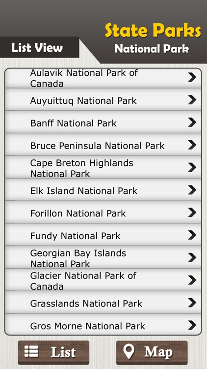 Canada Parks - State & National