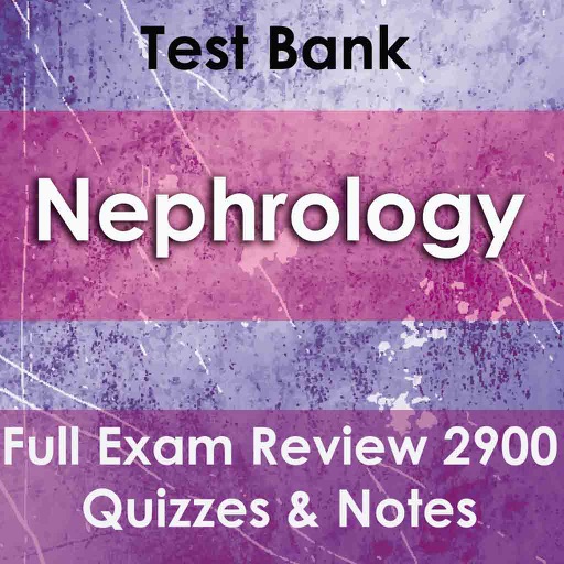 Nephrology Test Bank – Full Exam Review : 2900 Quizzes & Notes icon