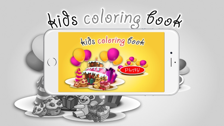 Coloring book (Cake) : Coloring Pages & Learning Educational Games For Kids Free!