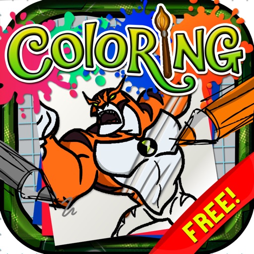 Coloring Book : Painting Picture Ben 10 Cartoon Free Edition icon