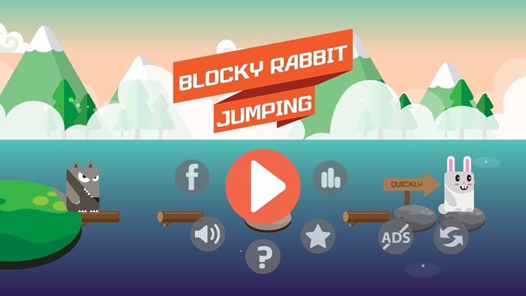 Blocky Rabbit Jumping