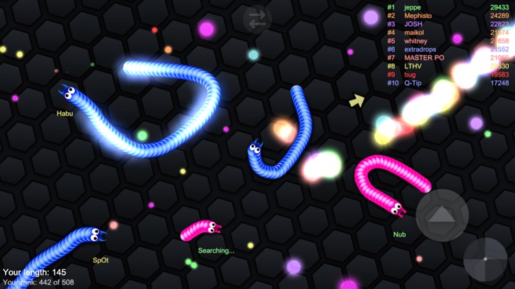 Glowing Snake King - Anaconda Diep War Battle Game