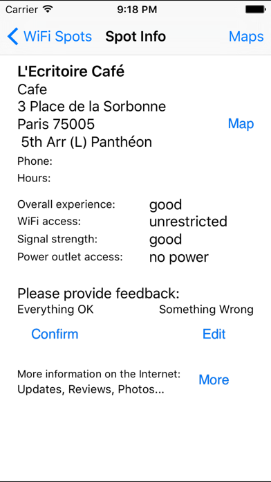 Paris Free WiFi screenshot1