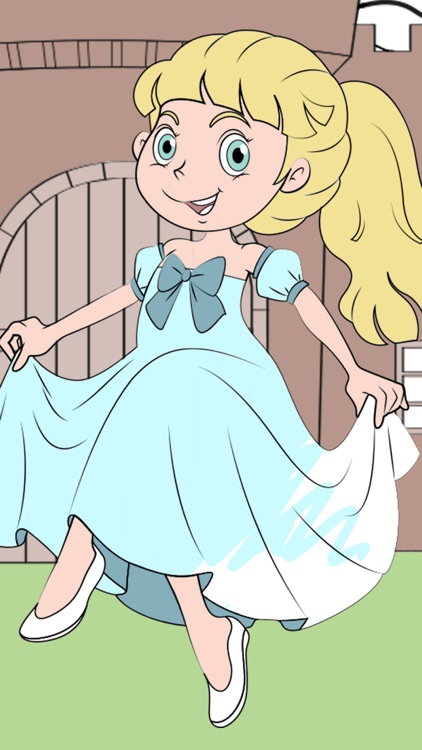 Royal Princess - coloring book for girls to paint and color fairy tales screenshot-3