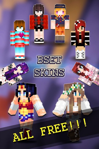 Best Girls Skins Collection - Pixel Art for Minecraft Pocket Edition screenshot 2