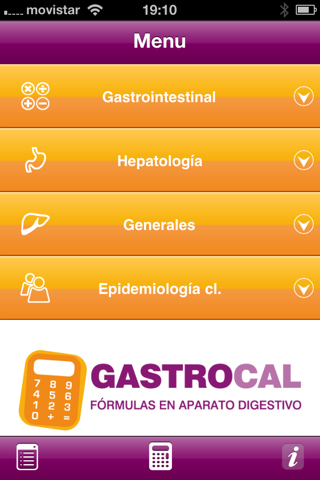 Gastrocal screenshot 2