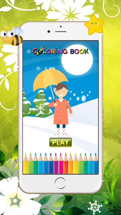 umbrella coloring book  free games foe kids : learn to paint umbrellas and shoes.