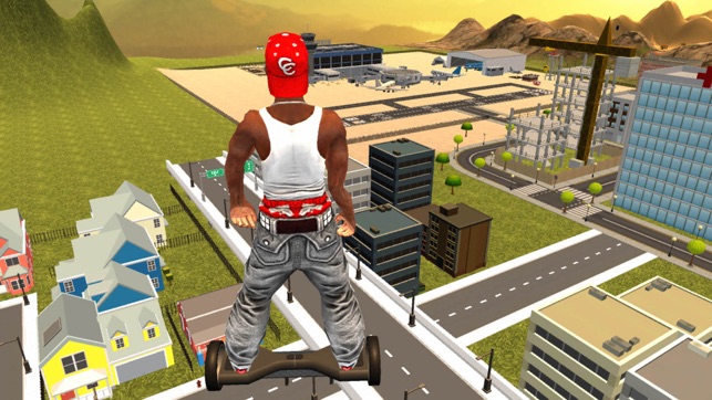 Flying Hoverboard Simulator Free - Flying Segway Stunts(圖1)-速報App