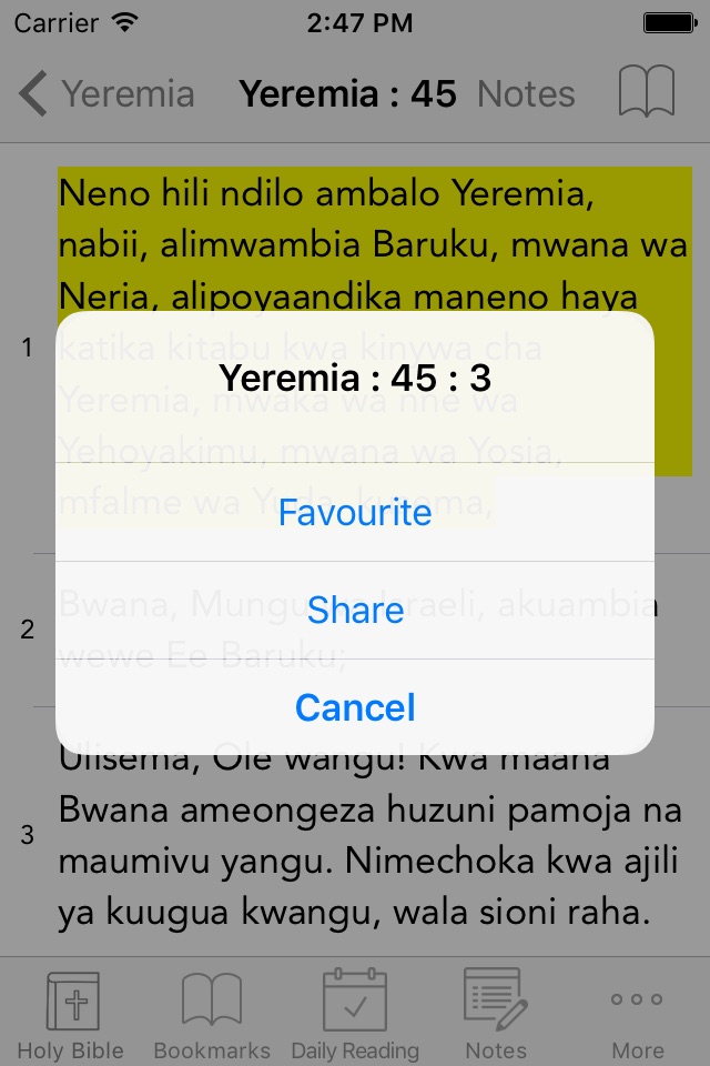 Swahili Bible: Easy to use Biblia Takatifu app for daily offline Bible book reading screenshot 4