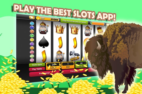 Wild Raging Buffalo Slot Machine Casino: Play Fun Vegas Style Huge Jackpots And Lucky Games! screenshot 2