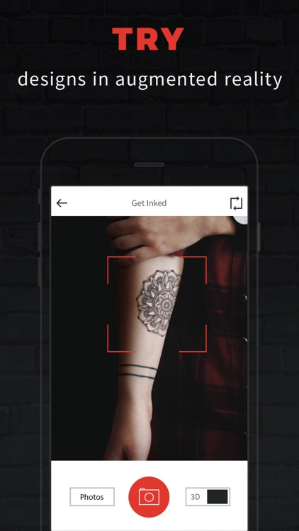 INKHUNTER try tattoo designs in augmented reality