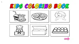 Game screenshot Kids Coloring Food apk