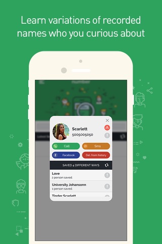 Number | Numara Sorgula & Gizli arkadaşlarını bul, Facebook için screenshot 4